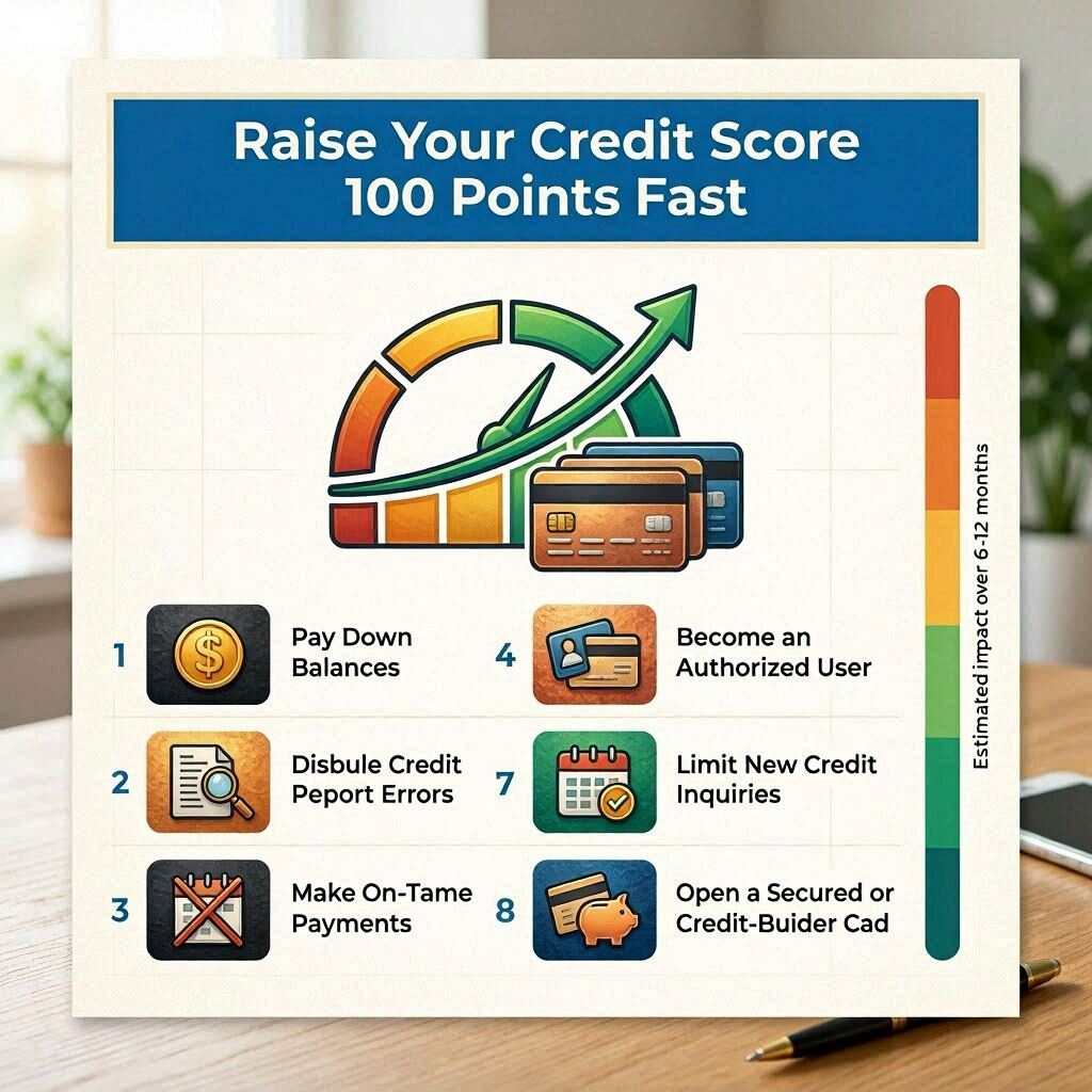 How to Improve Credit Score 100 Points Fast