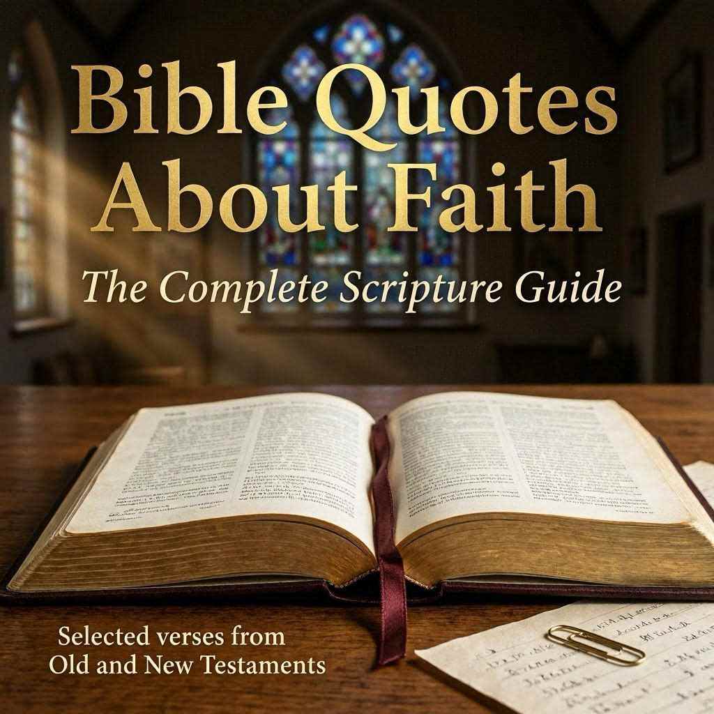 Bible Quotes About Faith The Complete Scripture Guide