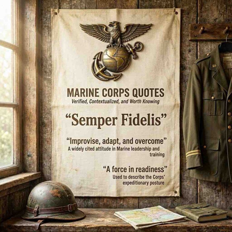 Marine Corps Quotes Verified, Contextualized, and Worth Knowing