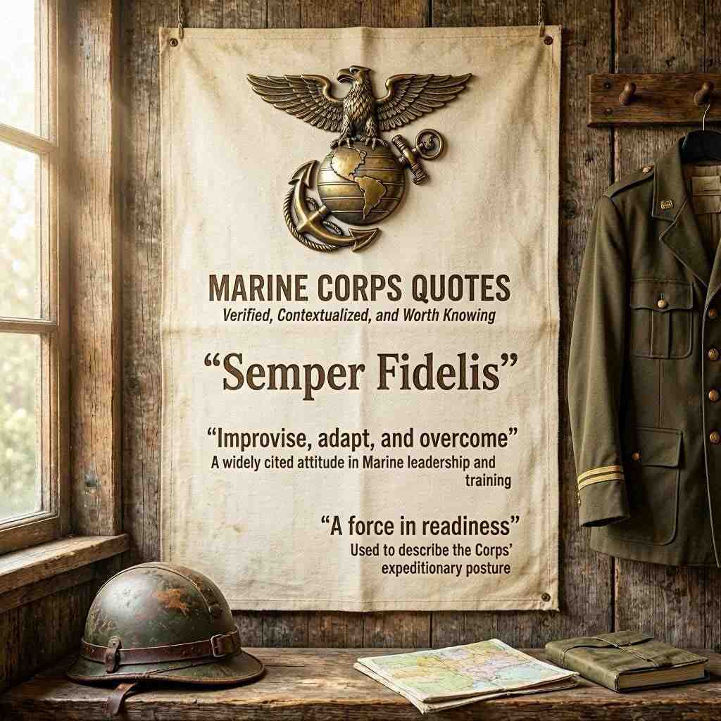 Marine Corps Quotes Verified, Contextualized, and Worth Knowing