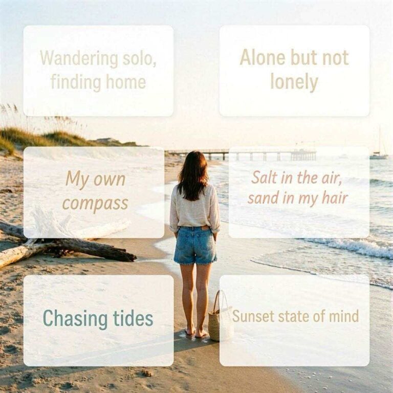 Travel Quotes for Instagram Aesthetic, Solo and Beach Captions
