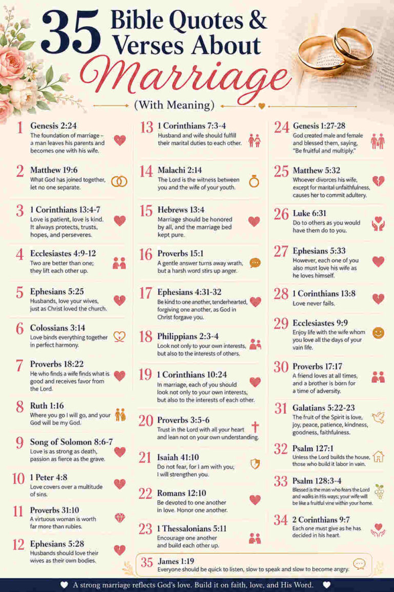 35 Bible Quotes & Verses About Marriage (With Meaning)
