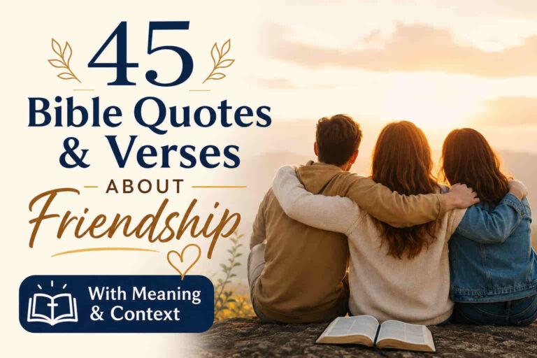 45 Bible Quotes & Verses About Friendship (With Meaning and Context)