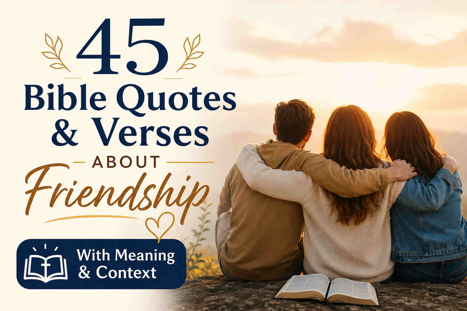45 Bible Quotes & Verses About Friendship (With Meaning and Context)