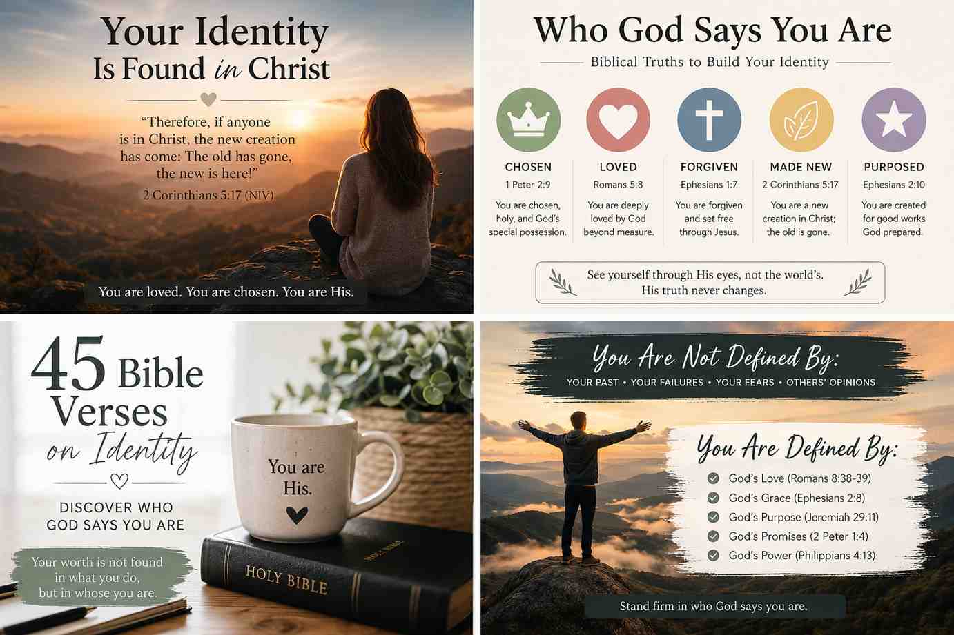 45 Bible Verses on Identity Discover Who God Says You Are