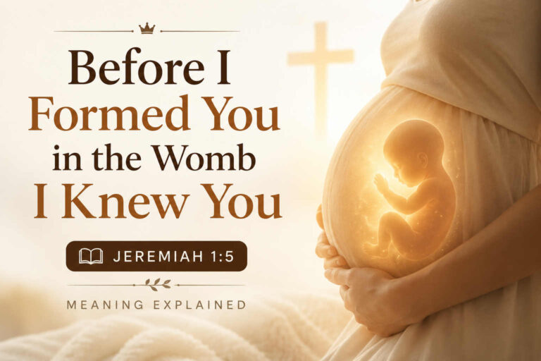 Before I Formed You in the Womb I Knew You Jeremiah 15 Meaning Explained
