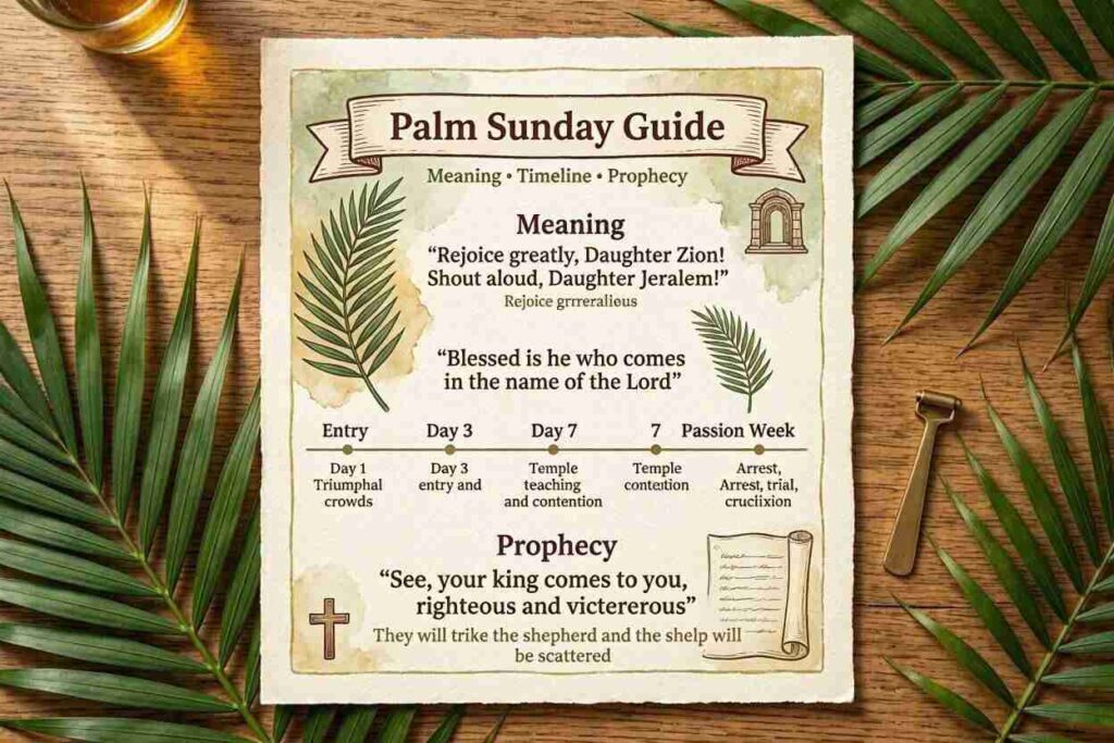 Bible Quotes on Palm Sunday Guide, Meaning, Timeline & Prophecy