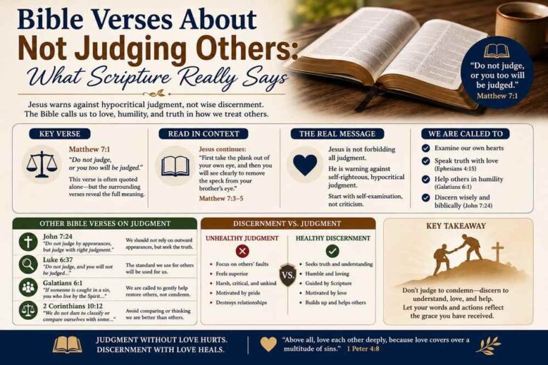 Bible Verses About Not Judging Others What Scripture Really Says