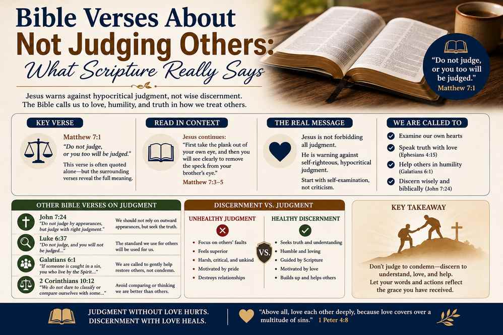 Bible Verses About Not Judging Others What Scripture Really Says