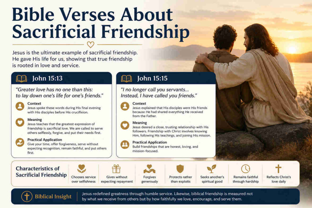 Bible Verses About Sacrificial Friendship