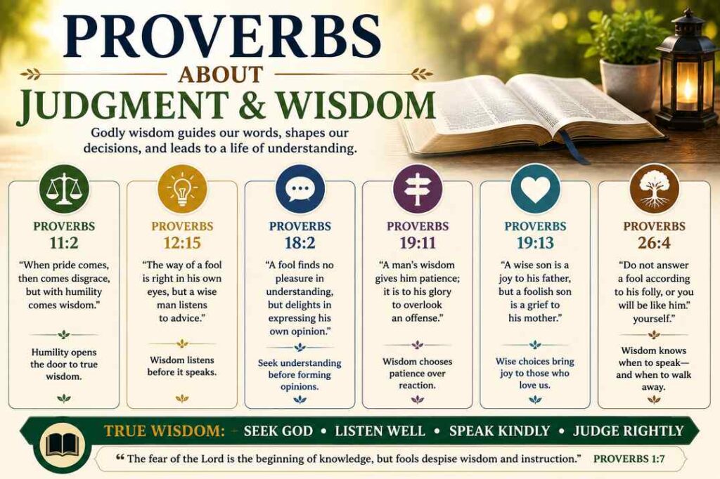 Proverbs About Judgment and Wisdom