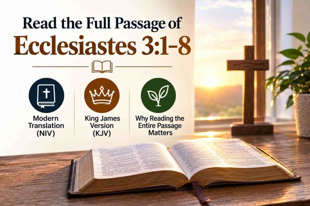 Read the Full Passage of Ecclesiastes 31–8