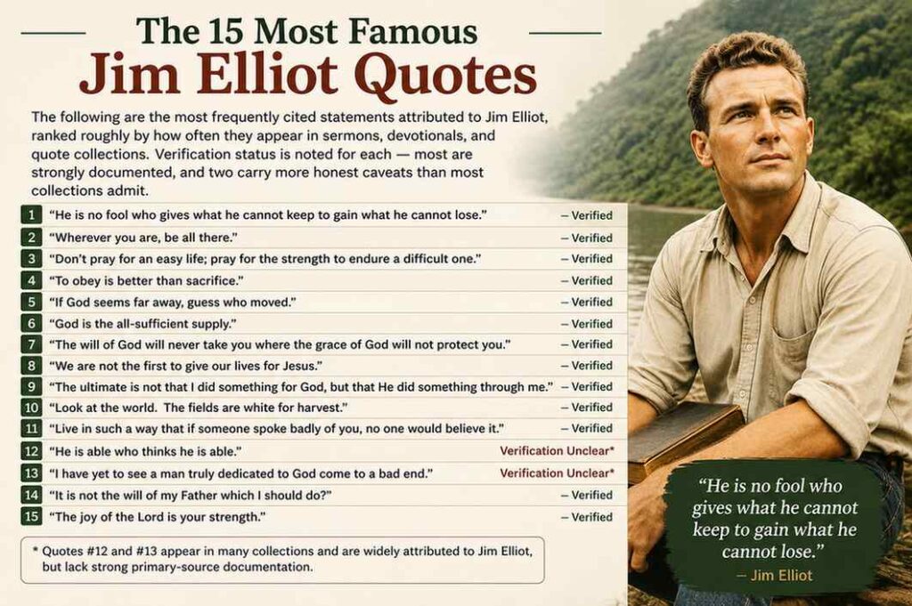 The 15 Most Famous Jim Elliot Quotes