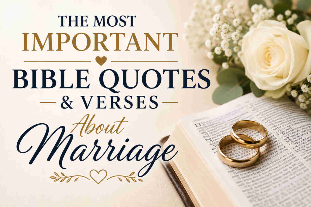 The Most Important Bible Quotes & Verses About Marriage