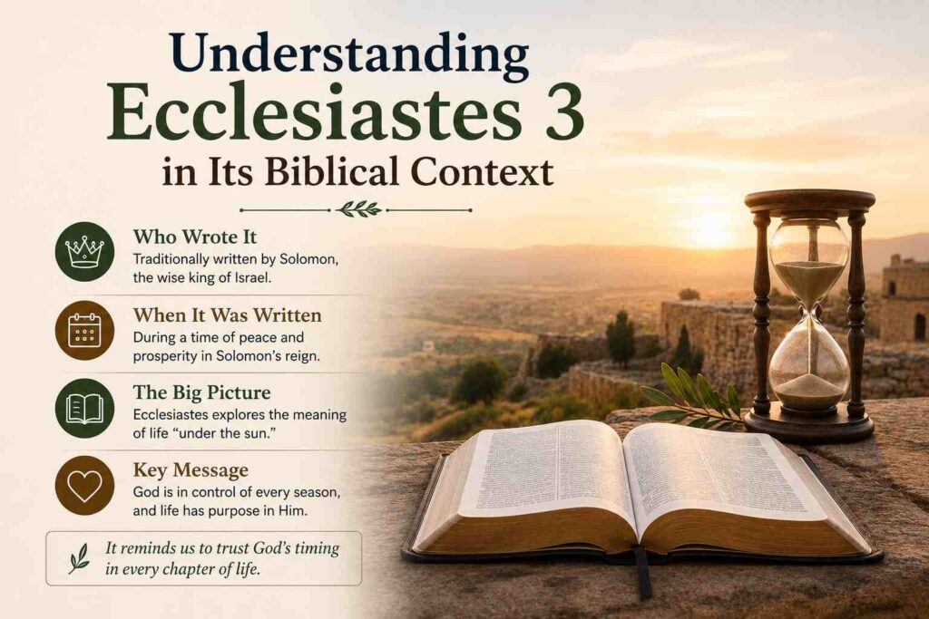 Understanding Ecclesiastes 3 in Its Biblical Context