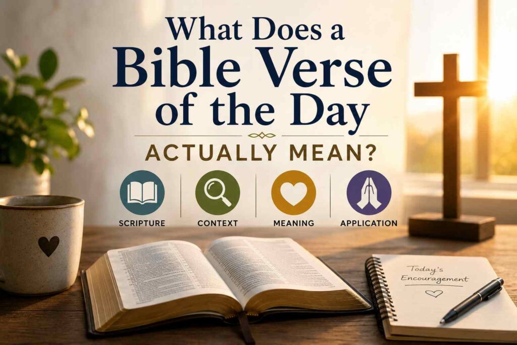 What Does a Bible Verse of the Day Actually Mean