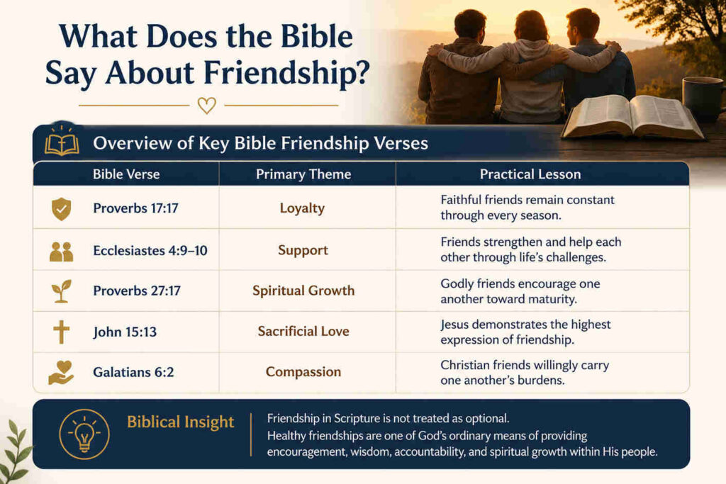 What Does the Bible Say About Friendship