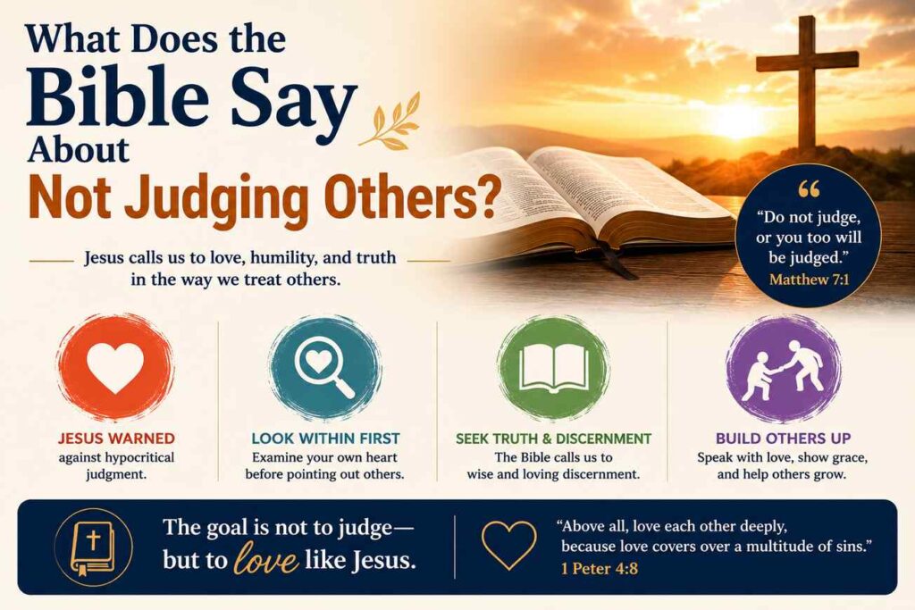 What Does the Bible Say About Not Judging Others