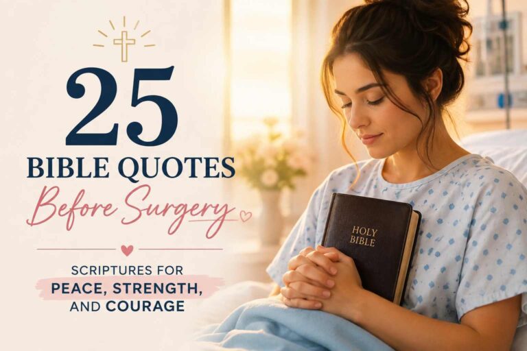 25 Bible Quotes Before Surgery Scriptures For Peace, Strength, And Courage