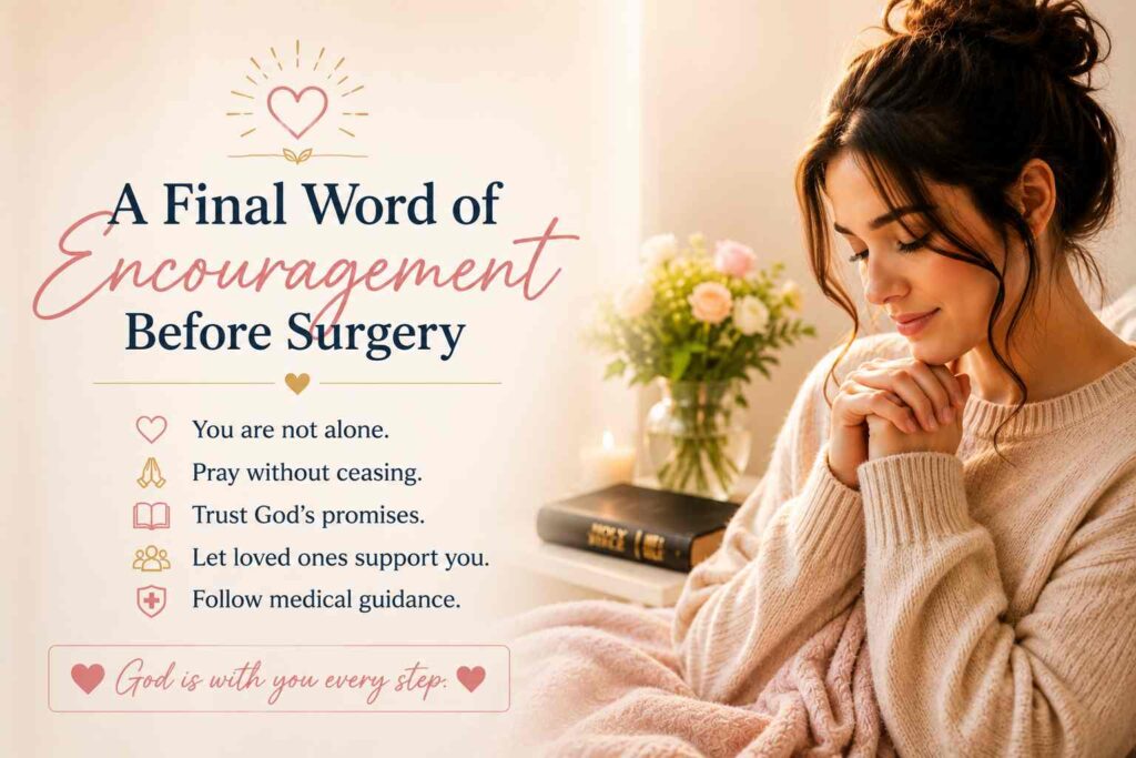 A Final Word of Encouragement Before Surgery