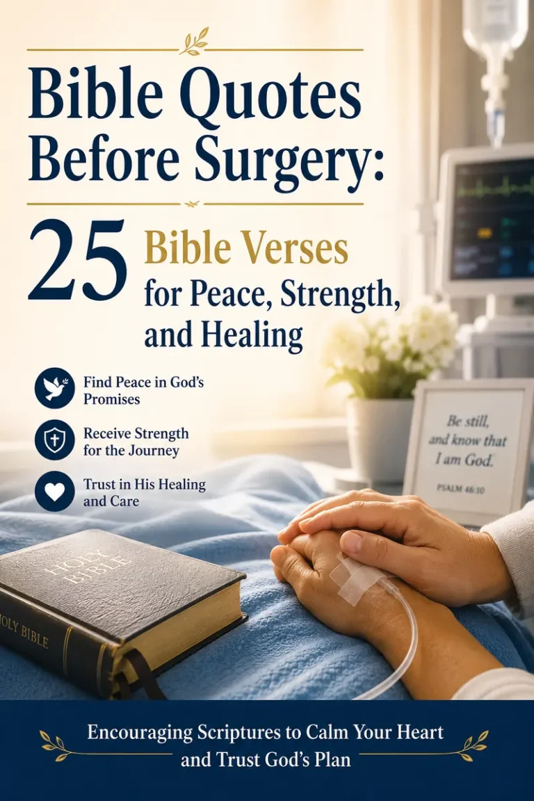 Bible Quotes Before Surgery 25 Bible Verses for Peace, Strength, and Healing