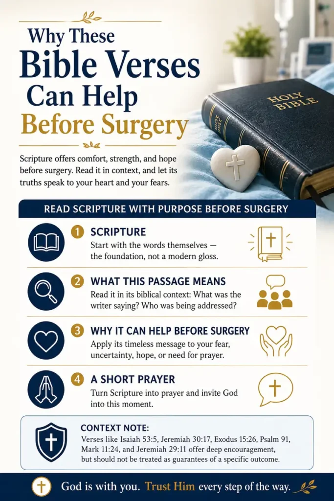 Bible Verses and Prayers for a Successful Surgery