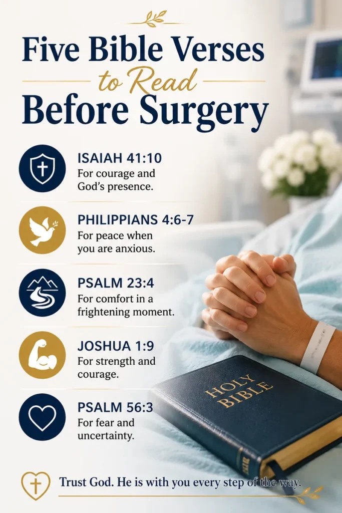 Five Bible Verses to Read Before Surgery