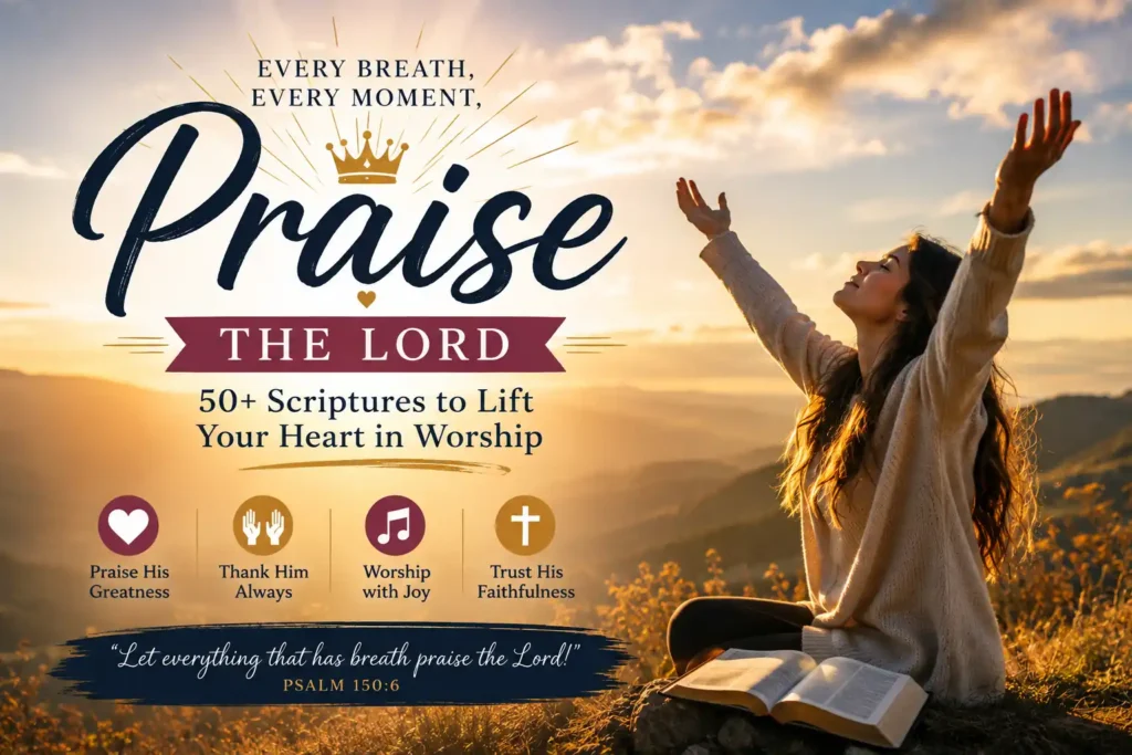 I come back to Psalm 341 more than almost any other verse — I will bless the Lord at all times. 