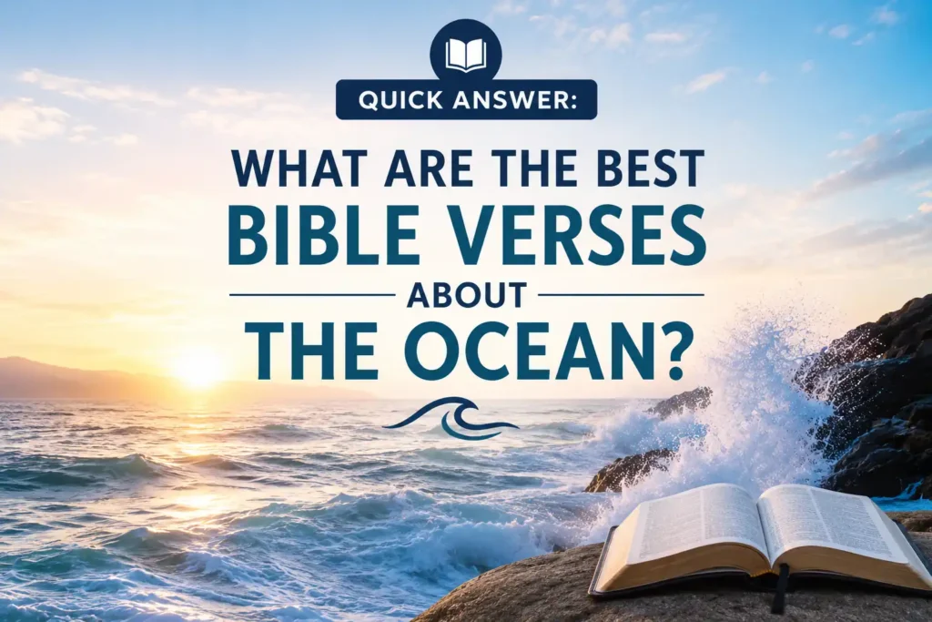 Quick Answer What Are the Best Bible Verses About the Ocean