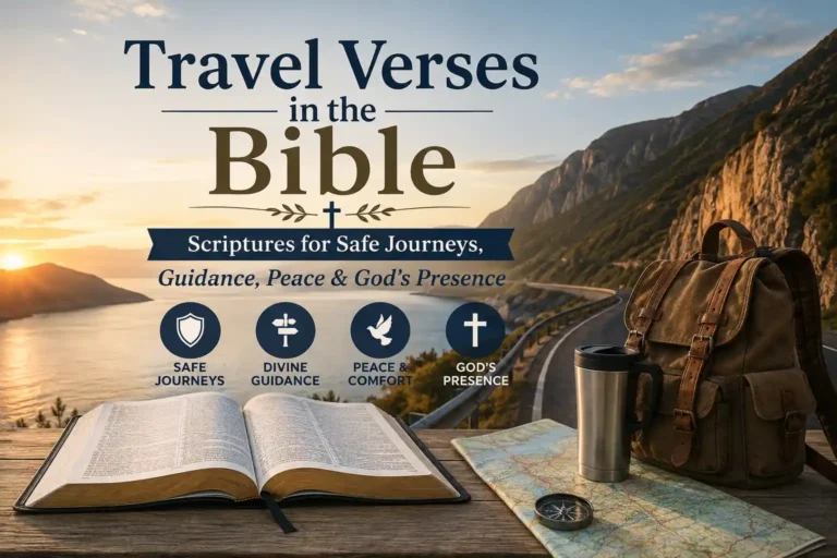 Travel Verses In The Bible Scriptures For Safe Journeys, Guidance, Peace & God's Presence