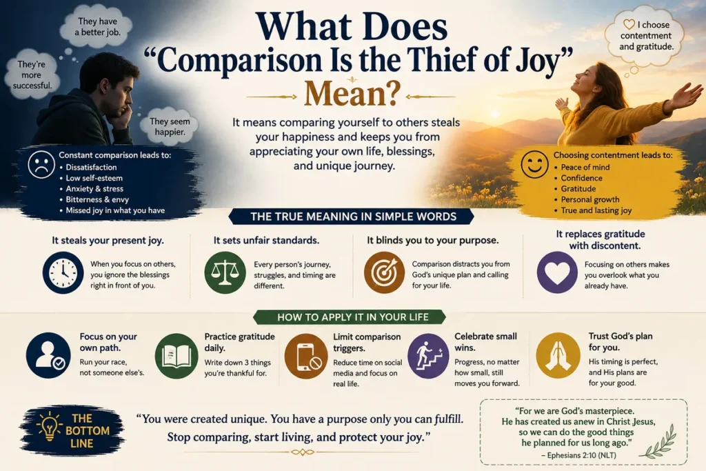 What Does “Comparison Is the Thief of Joy” Mean
