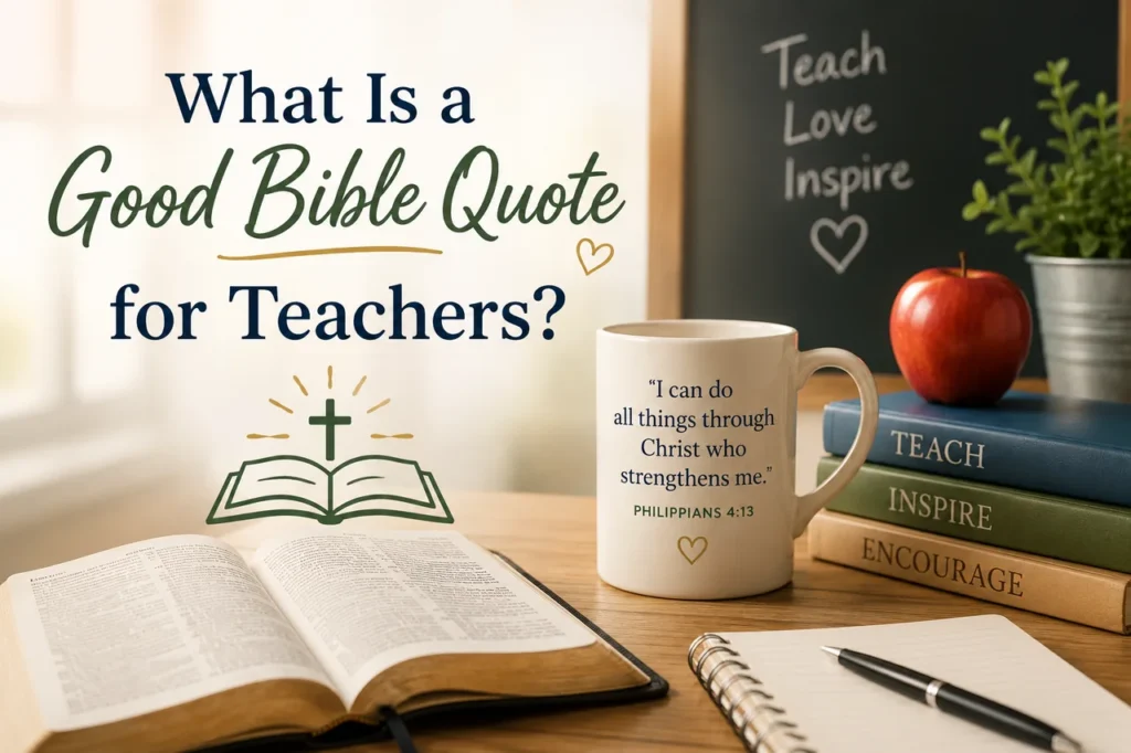 What Is a Good Bible Quote for Teachers