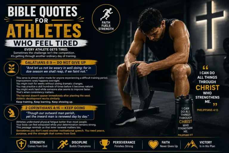 50 Good Bible Quotes for Athletes to Inspire Strength, Discipline & Victory