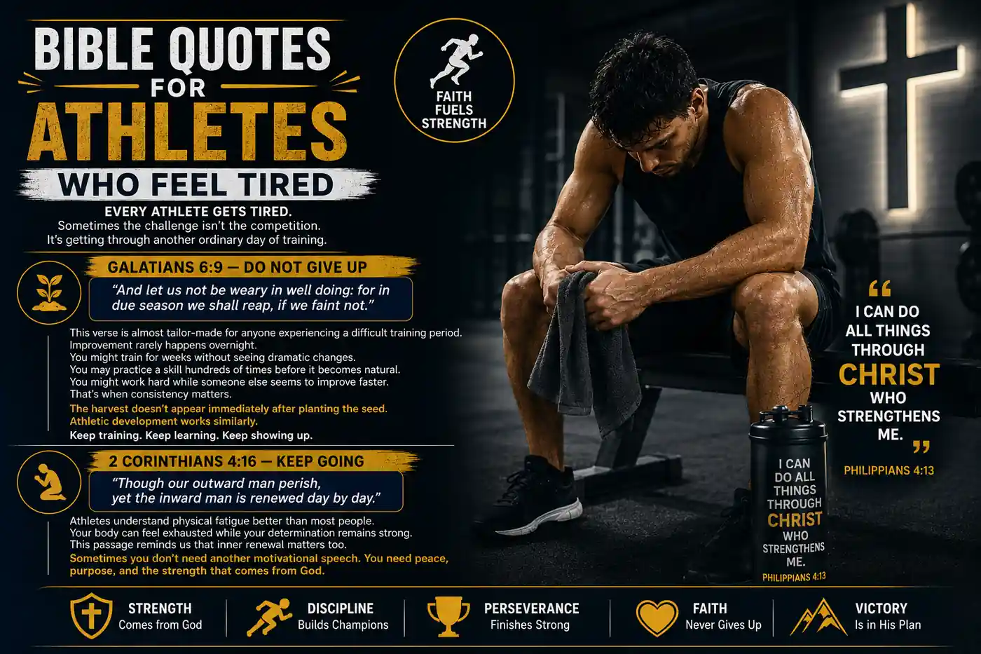 50 Good Bible Quotes for Athletes to Inspire Strength, Discipline & Victory