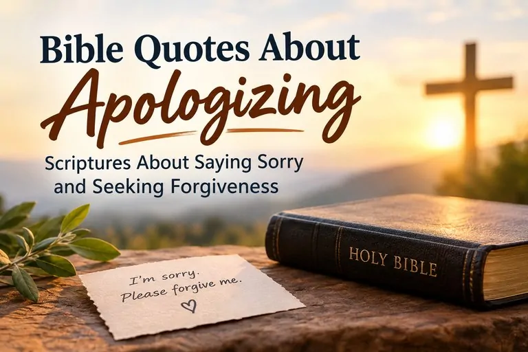 Bible Quotes About Apologizing Scriptures About Saying Sorry and Seeking Forgiveness