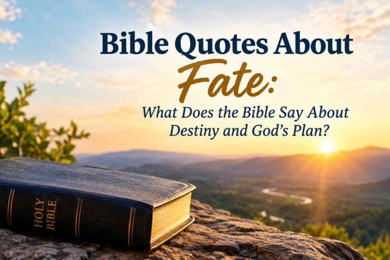 Bible Quotes About Fate What Does the Bible Say About Destiny and God’s Plan