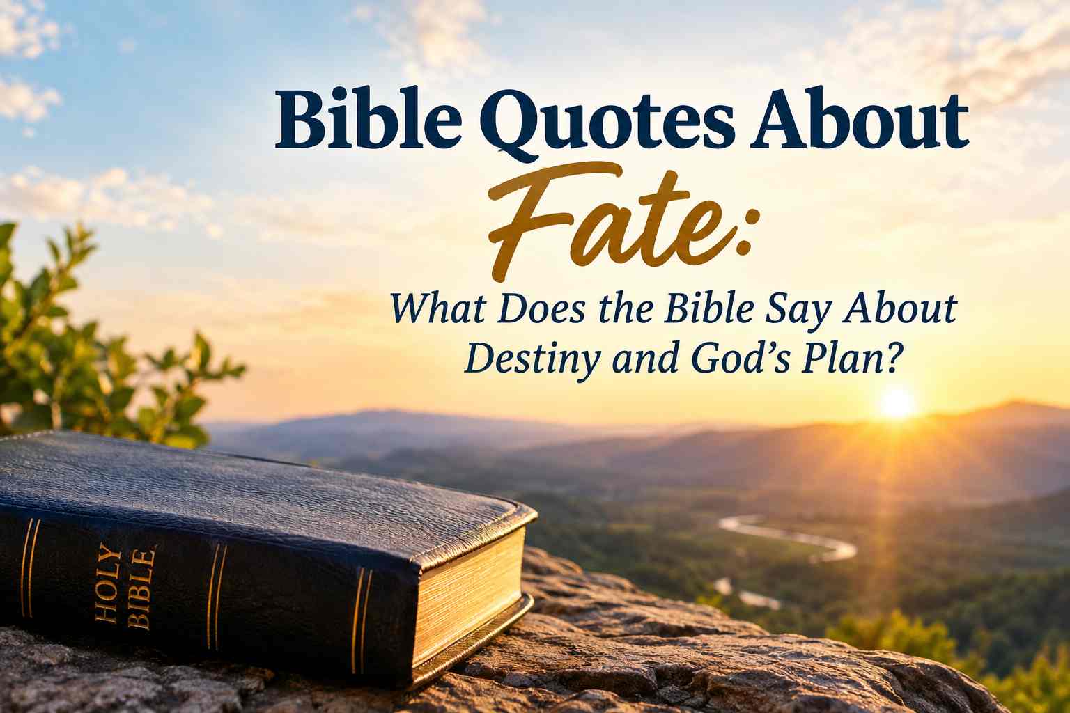 Bible Quotes About Fate What Does the Bible Say About Destiny and God’s Plan