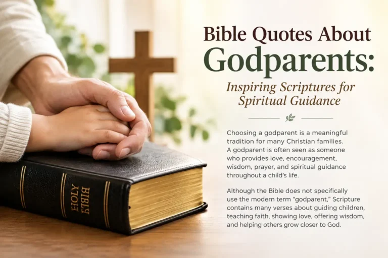 Bible Quotes About Godparents Inspiring Scriptures for Spiritual Guidance