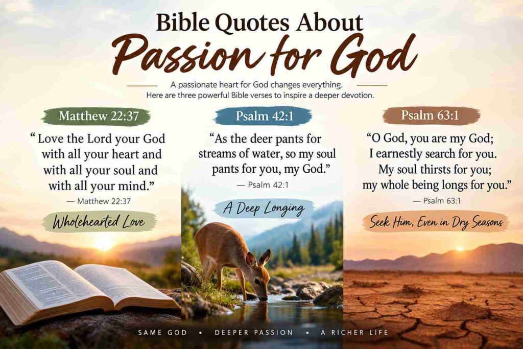Bible Quotes About Passion for God