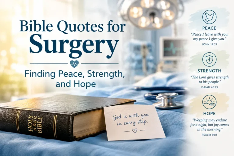 Bible Quotes for Surgery Finding Peace, Strength, and Hope