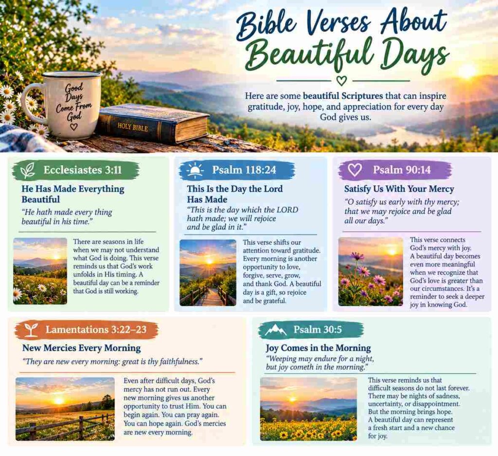 Bible Verses About Beautiful Days