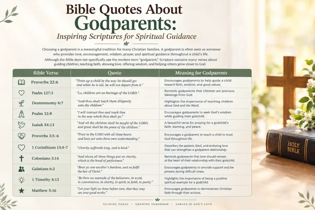 Bible quotes about godparents