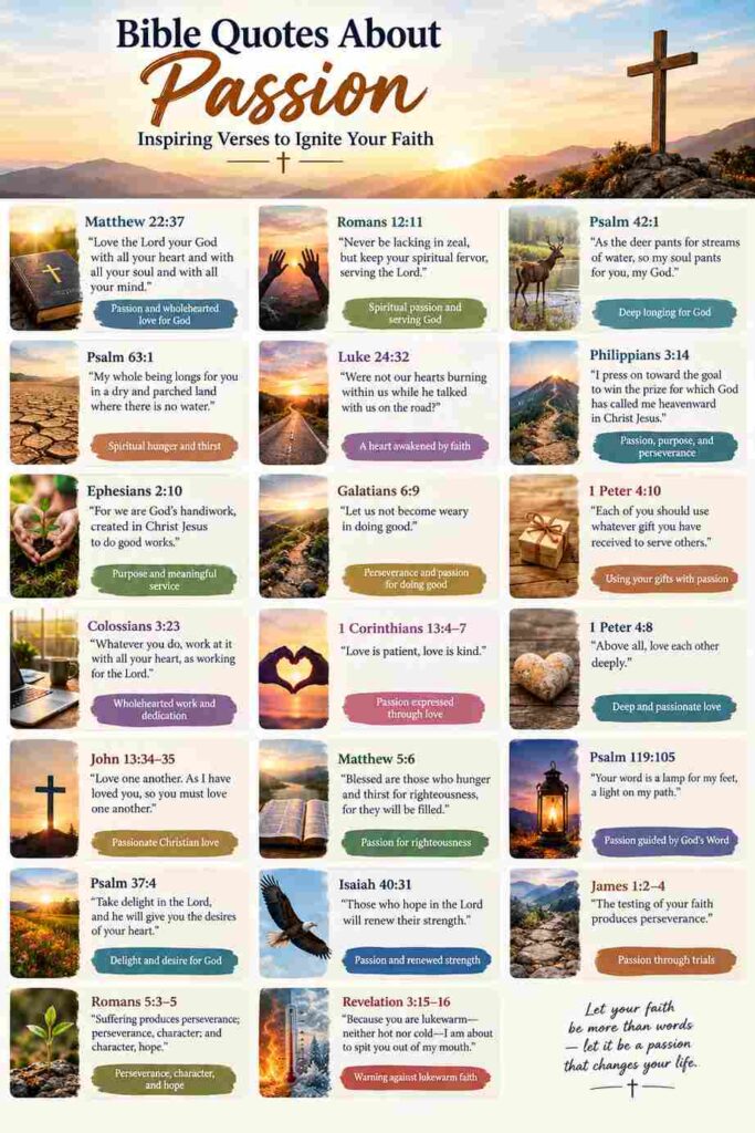 Bible quotes about passion