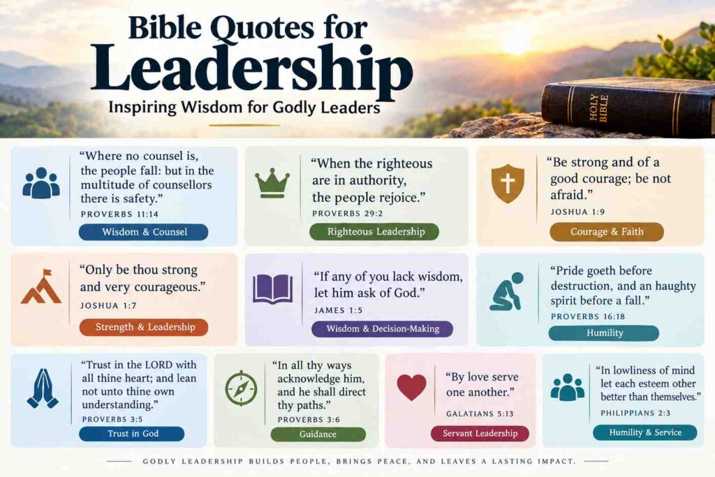 Bible quotes for leadership