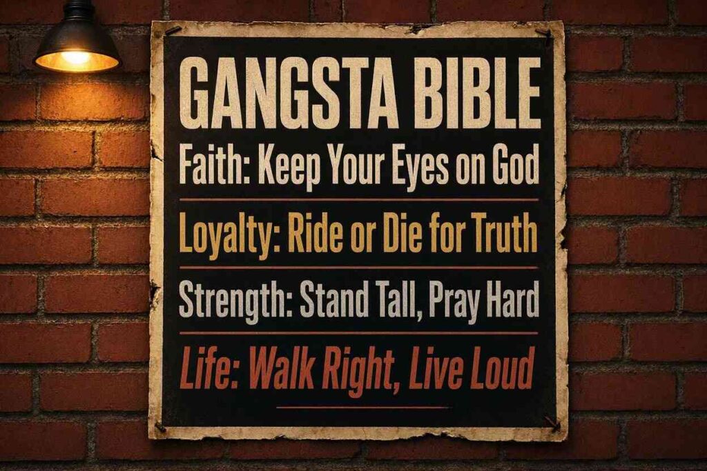 Gangsta Bible Quotes About Faith, Loyalty, Strength, Life