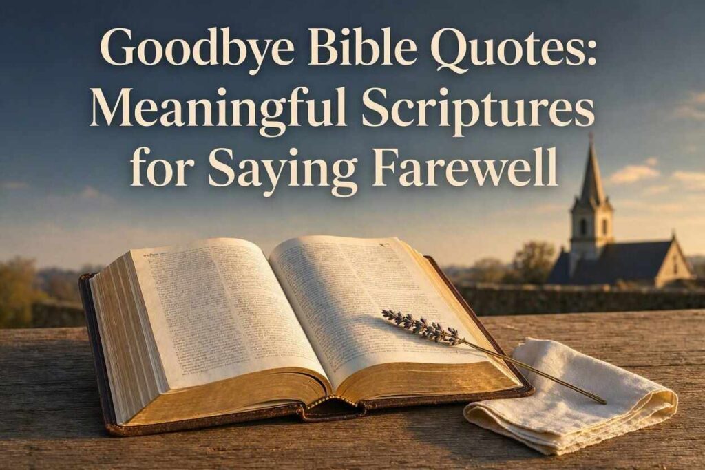 Goodbye Bible Quotes