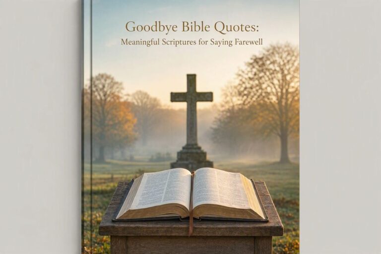 Goodbye Bible Quotes Meaningful Scriptures for Saying Farewell