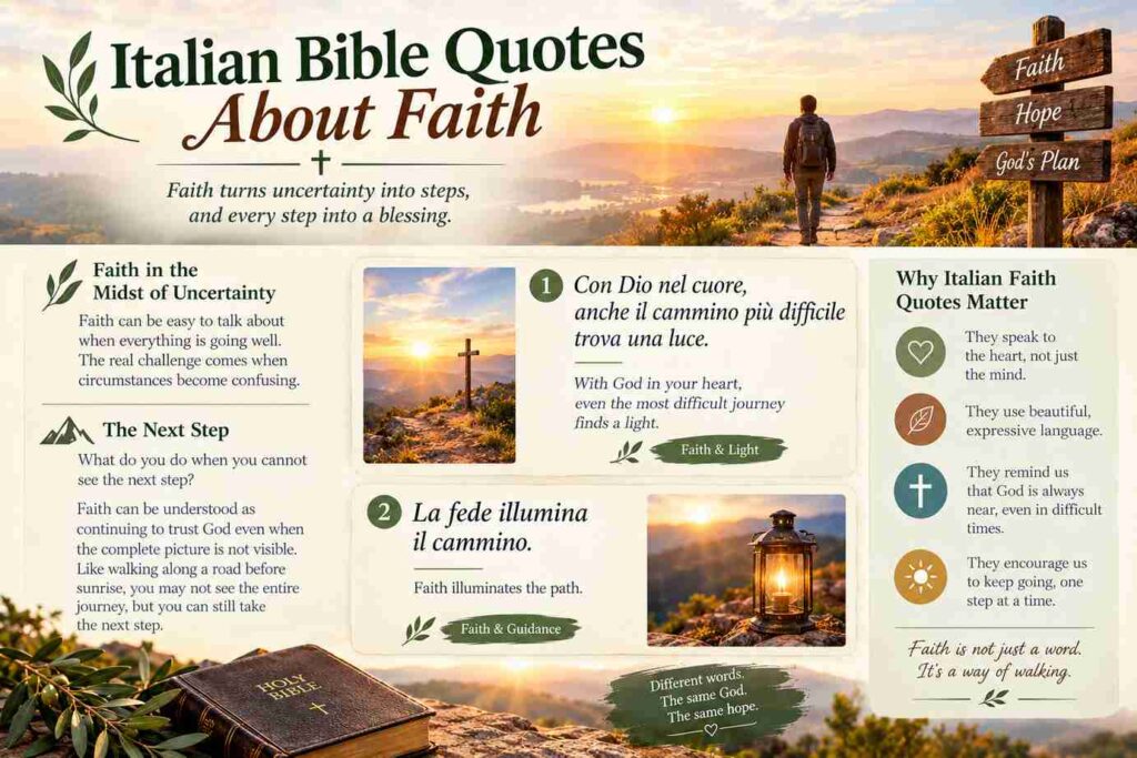 Italian Bible Quotes About Faith