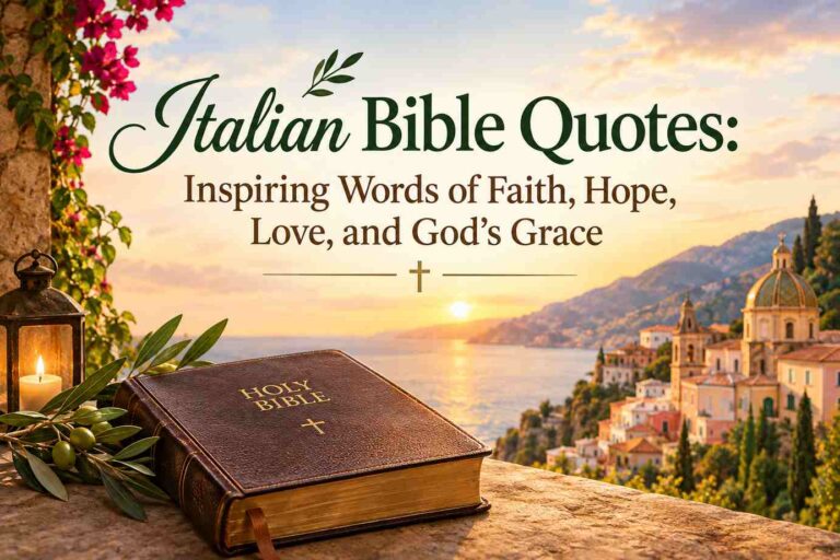 Italian Bible Quotes Inspiring Words of Faith, Hope, Love, and God’s Grace