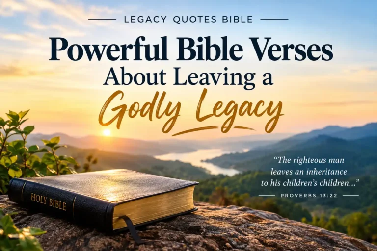 Legacy Quotes Bible Powerful Bible Verses About Leaving a Godly Legacy
